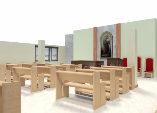 Projekt -&nbsp;Kaplica w&nbsp;Domu Księży Emerytów w&nbsp;Andrychowie
